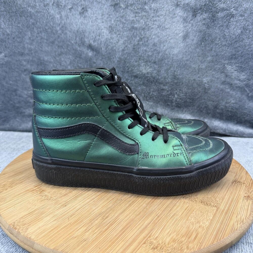 Vans Sk8-Hi Harry Potter Dark Mark Shoes Womens Size 7 Green Skate Sneakers